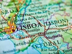 Cómo llegar a Lisboa, mapa