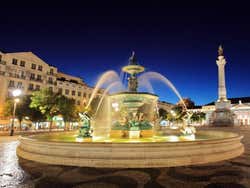 Plaza Rossio, fuente