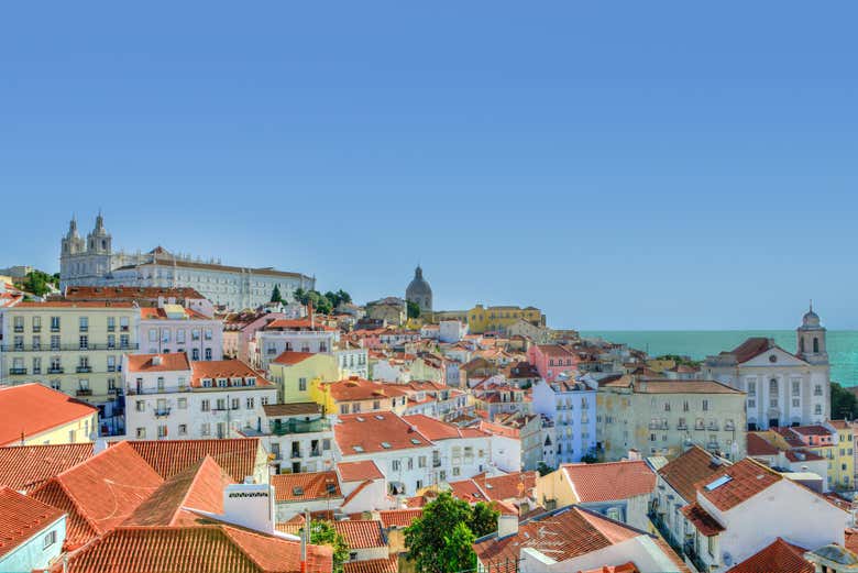 Vistas del centro histórico de Lisboa