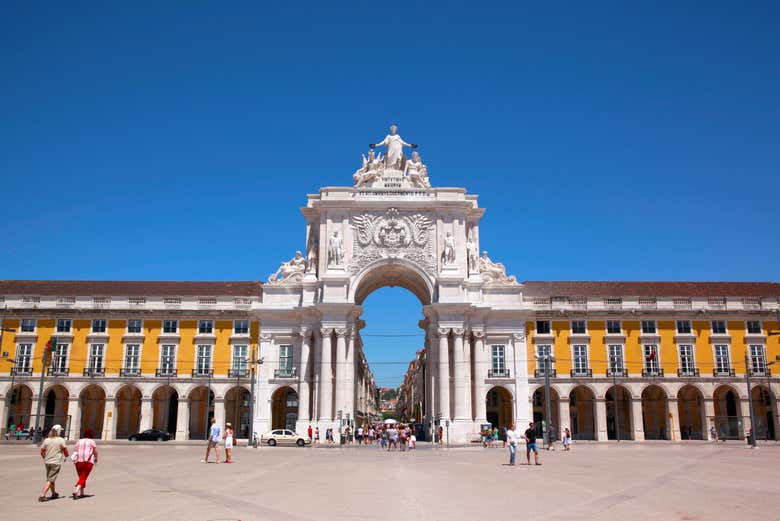 Panôramica do Arco da Rua Augusta