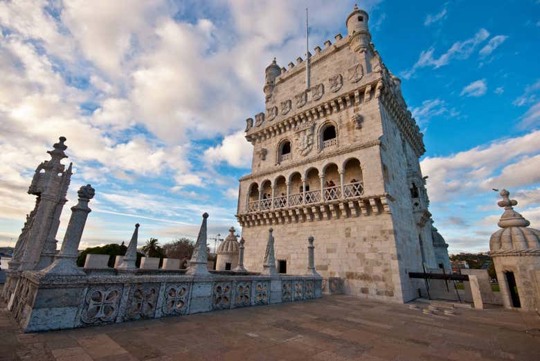 Vista panorámica de la Torre de Belém