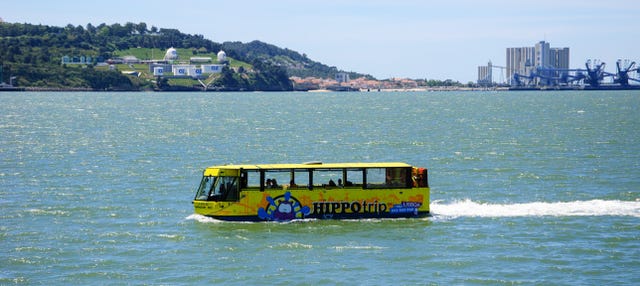 Balade en bus amphibie dans Lisbonne