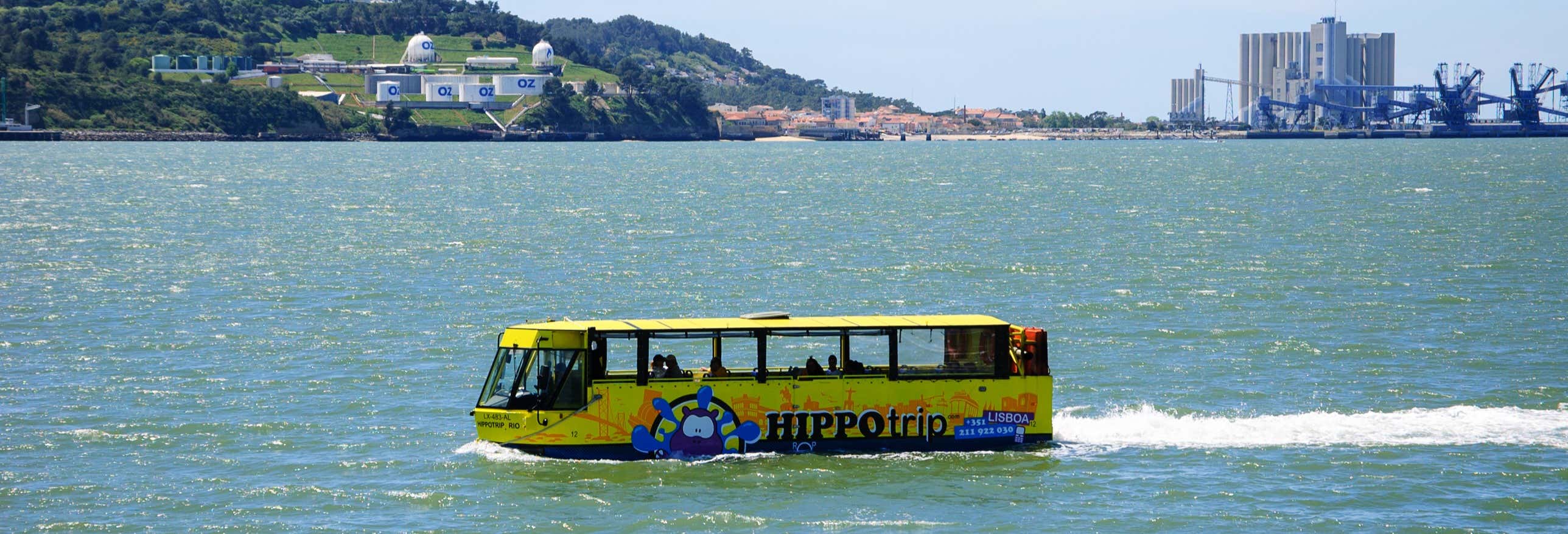 Sightseeing bus in Lisbon