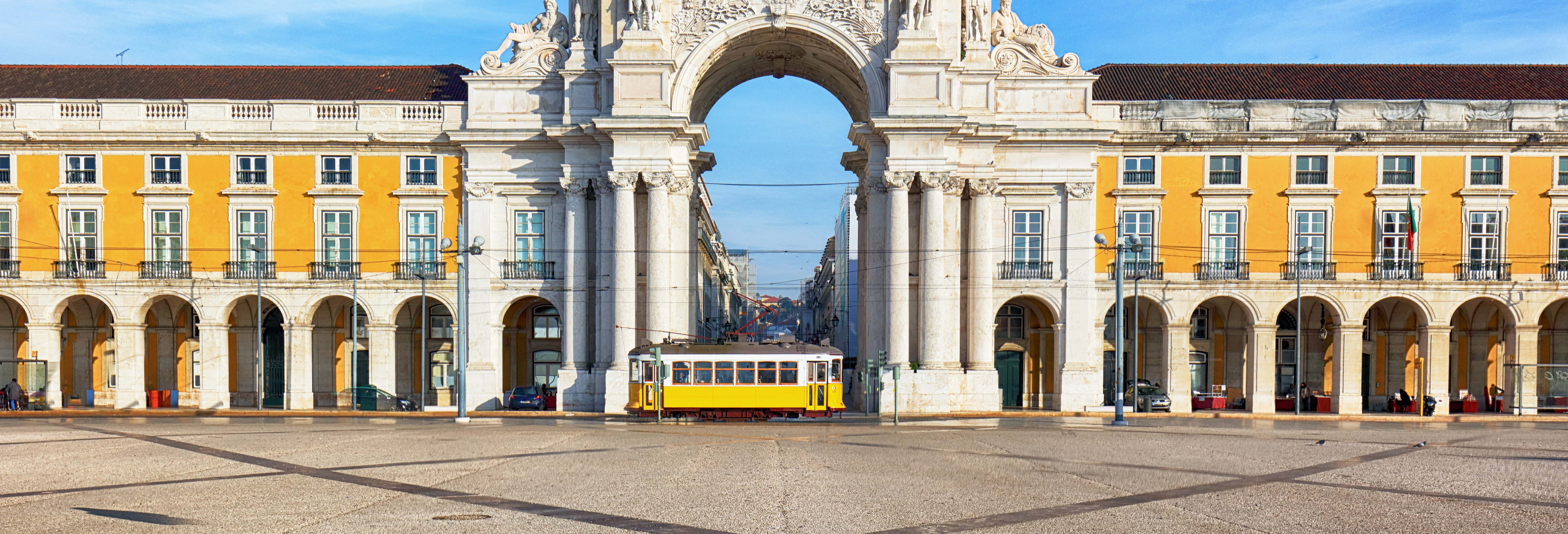 Sightseeing bus in Lisbon