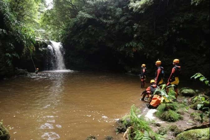 Waterfalls and springs in Ribeira da Salga