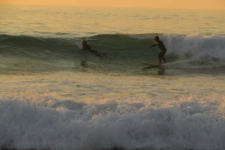 Surfando na Lourinhã