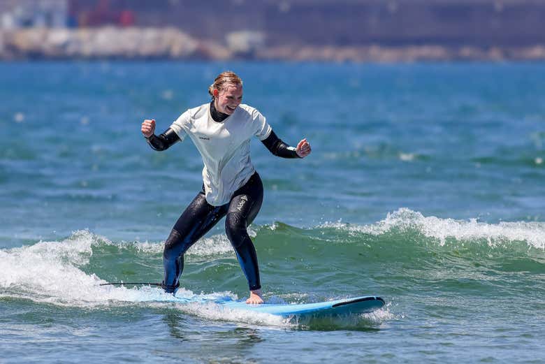 Las olas en Matosinhos son perfectas para principiantes