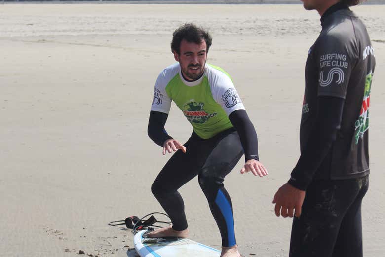 Mantendo o equilíbrio na prancha