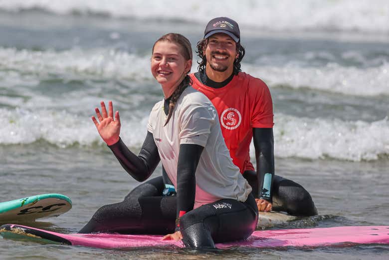 Un momento de descanso durante el curso