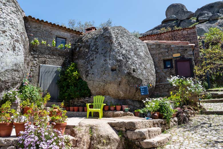 A house built into the rock