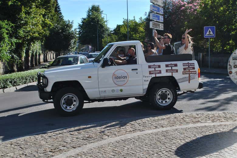 Il fuoristrada previsto dal tour