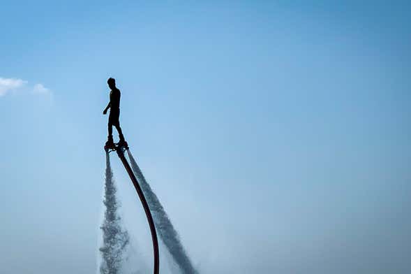 Flyboarding in Nazare