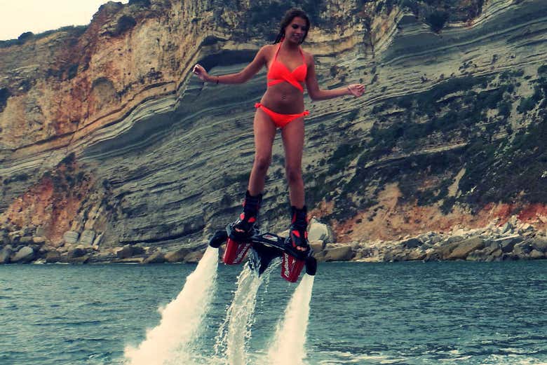 The flyboard experience in Nazaré, Portugal