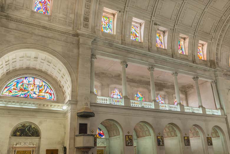 Admire the beautiful architecture of the Basilica