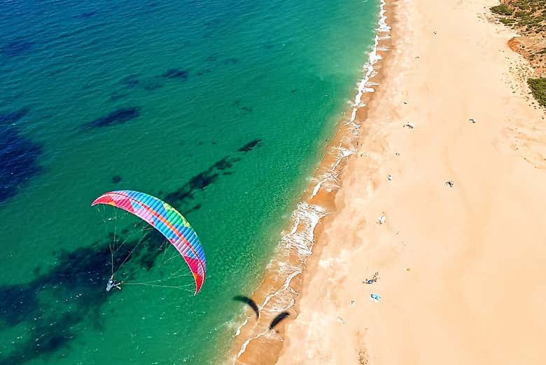 Bird's eye view of the beaches of São Martinho do Porto