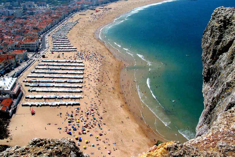 The beach of Nazaré