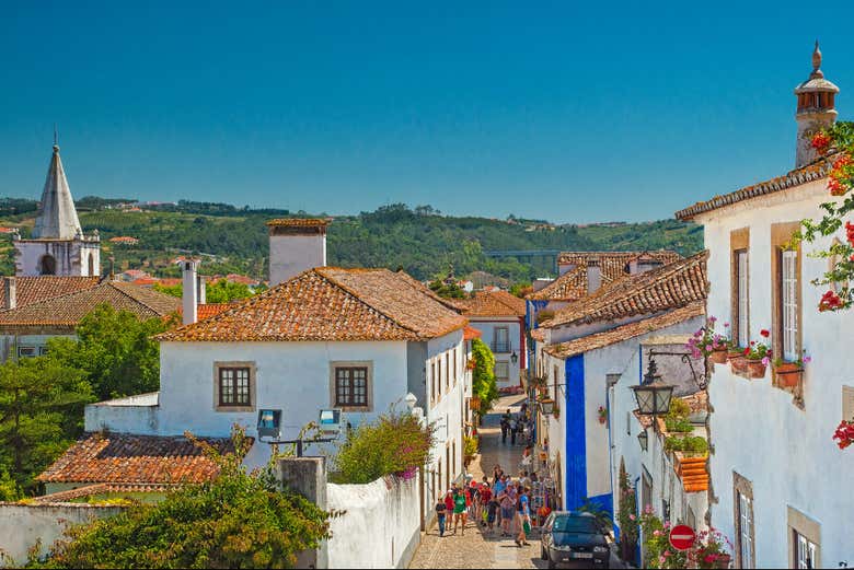 Panorámica del casco antiguo de Obidos