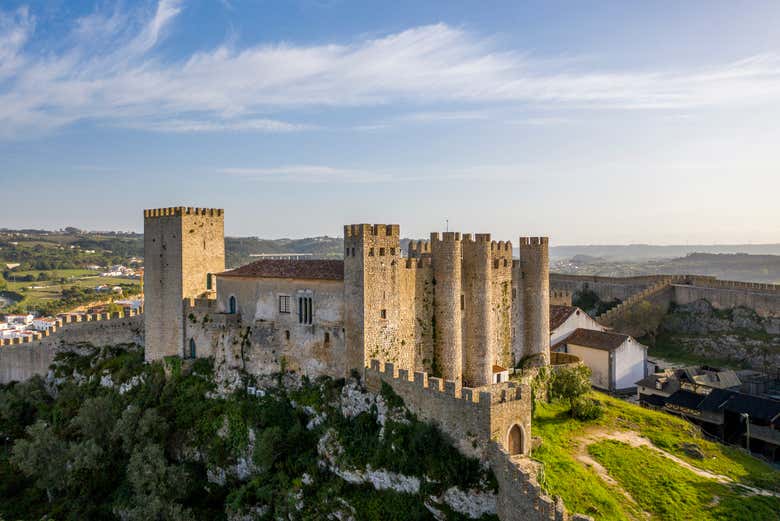 Castillo medieval de Obidos cerca de Lisboa