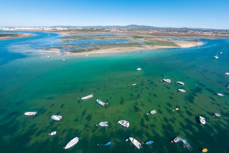 Boats on Ria Formosa