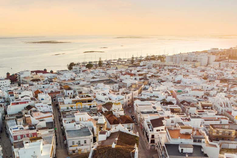 Sunset view in Olhao
