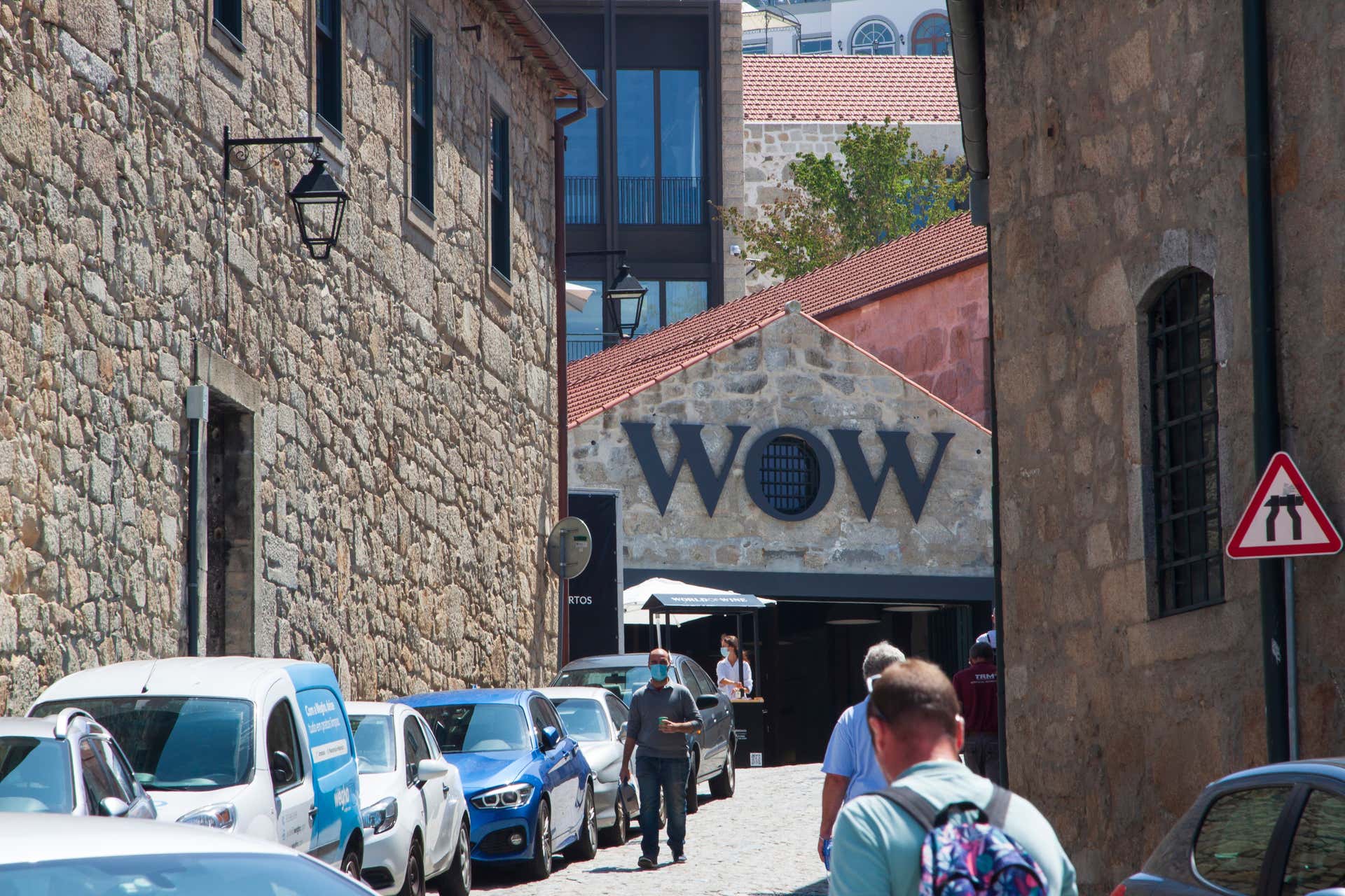 Ingresso de um museu do WOW Porto