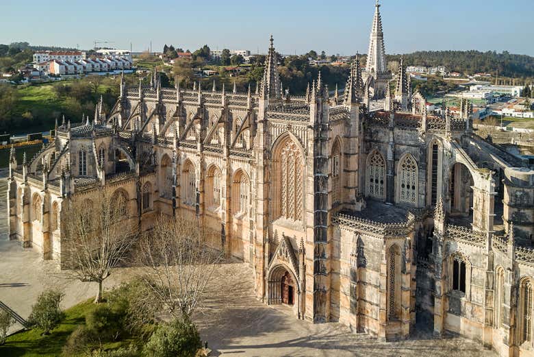 Vista aérea del Monasterio de Batalha