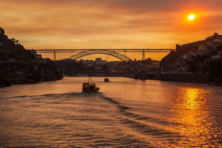 Coucher de soleil à Porto 