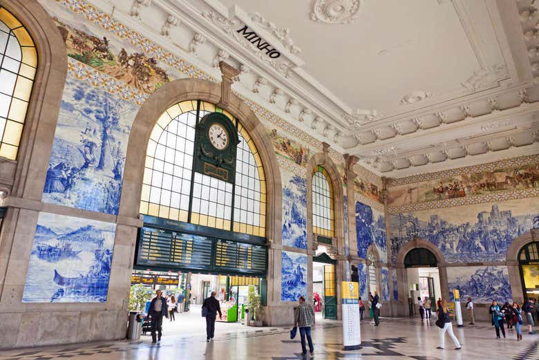 Azulejos da estação de São Bento