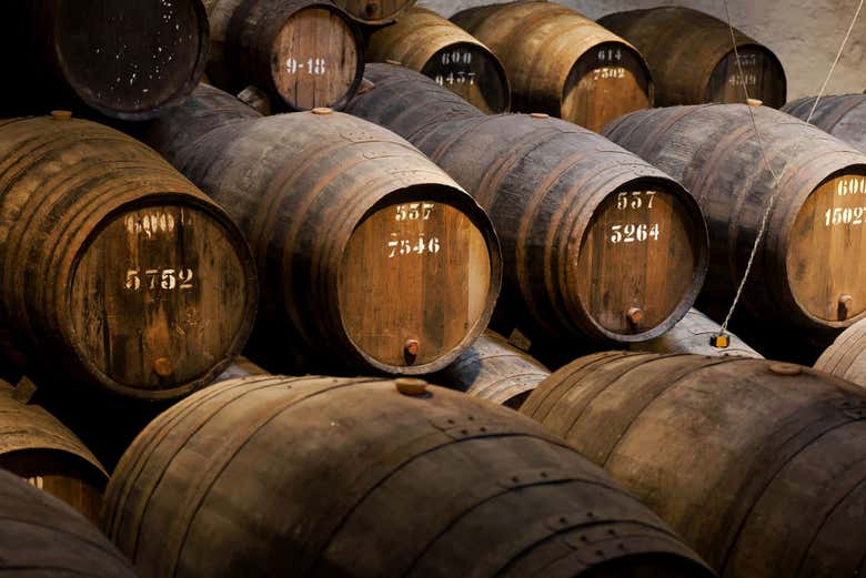 Botti di vino di Porto