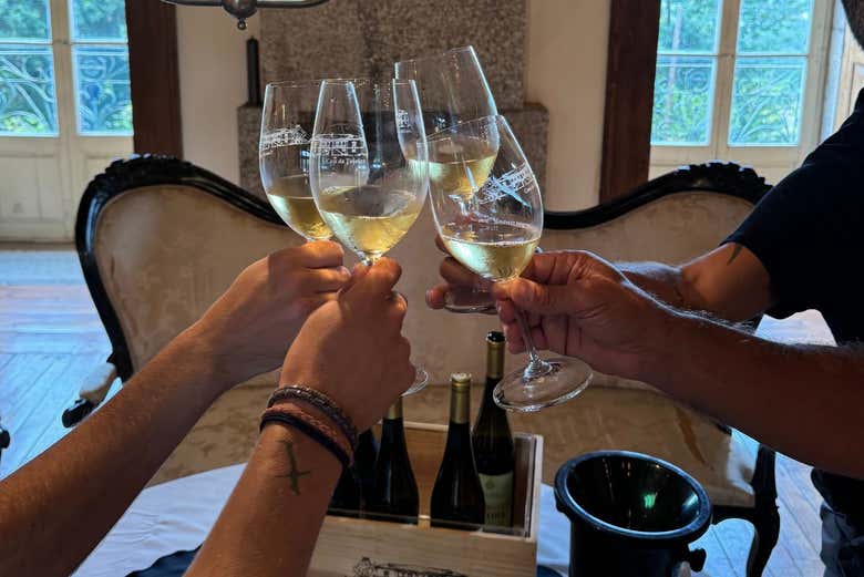 Brindando con vinhos verdes del norte de Portugal
