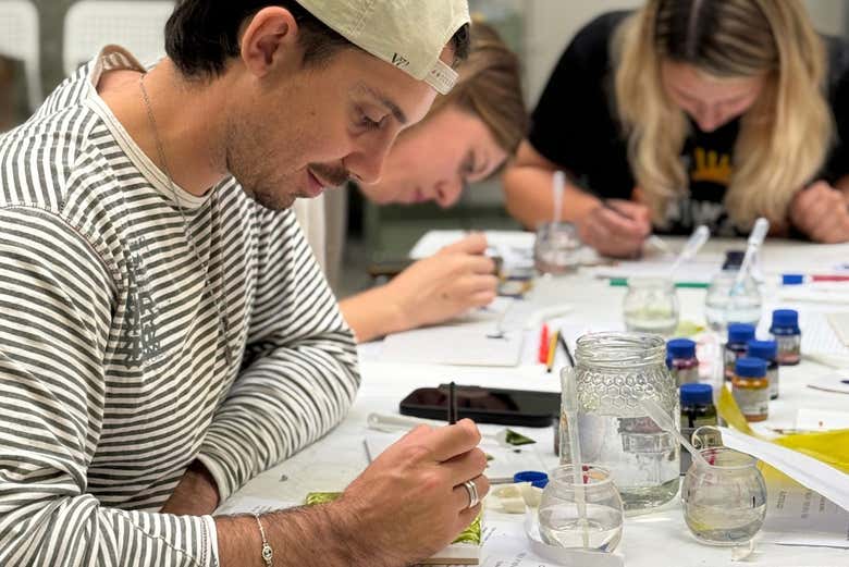 Creando las obras artísticas