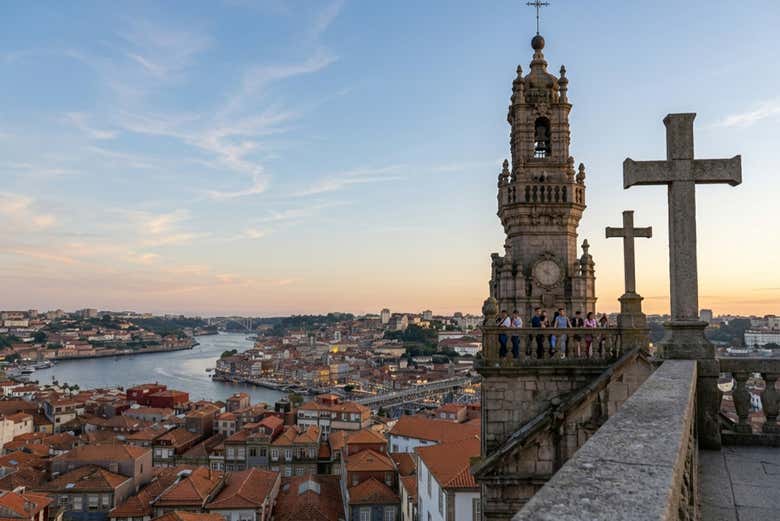 visitando el mirador de la Torre de los Clérigos
