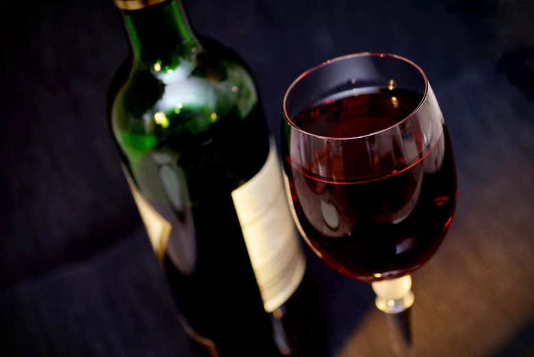 A glass of port