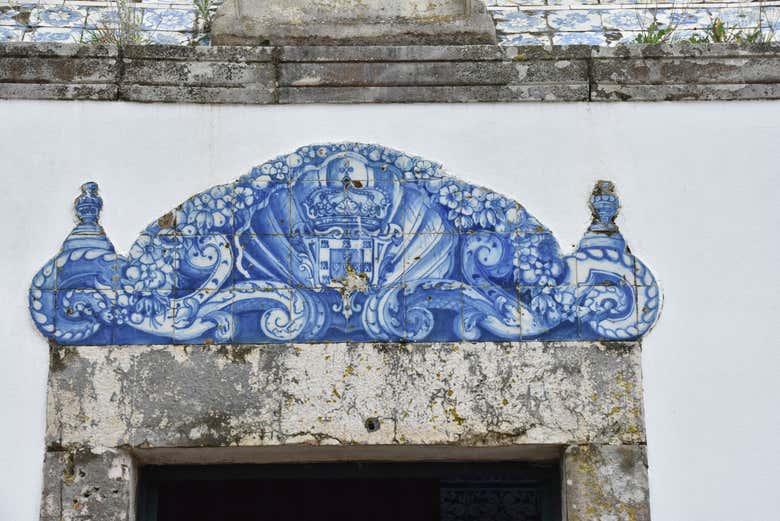 Admire the intricate tilework in Nazaré