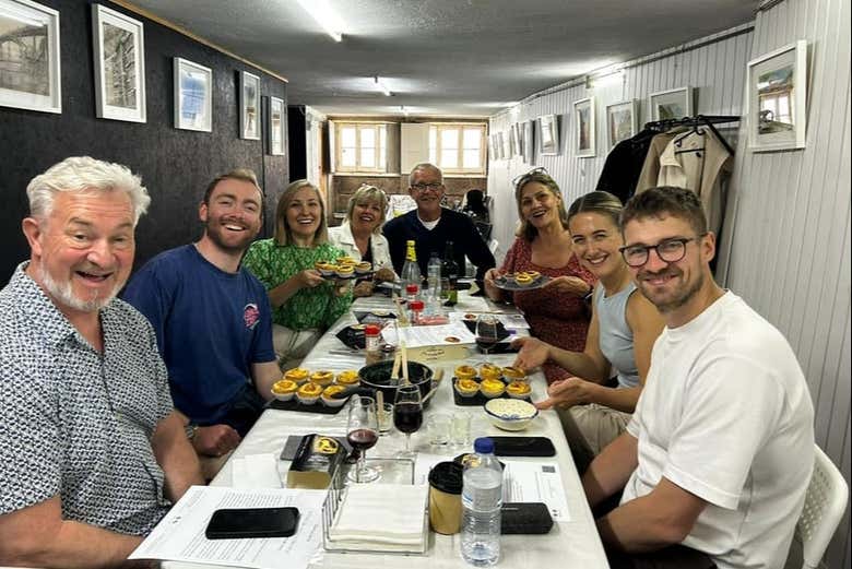 Dégustation des pastéis de Belém préparées