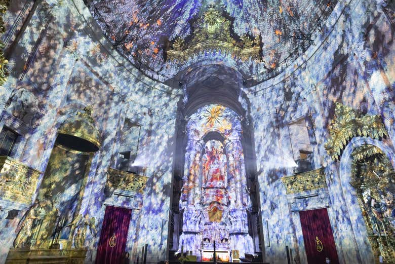 Una de las proyecciones del espectáculo Spiritus