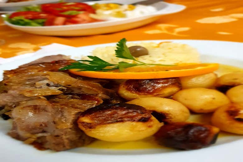 Almuerzo típico del Norte de Portugal