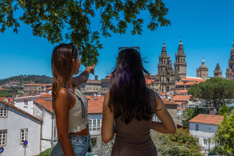 Disfrutando de la panorámica de la catedral