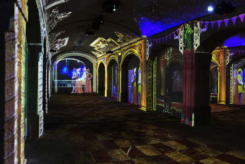 Ilusiones ópticas en espectáculo virtual, Oporto