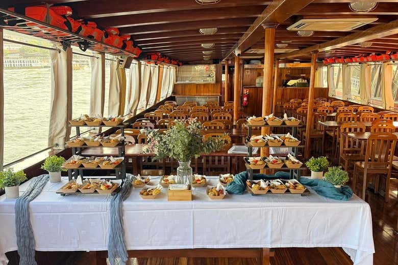 El aperitivo que disfrutaréis a bordo del crucero