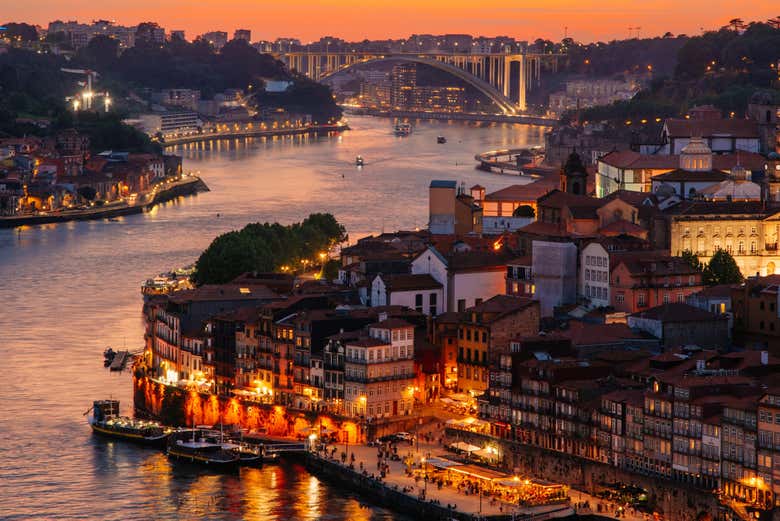 Oporto al atardecer es realmente mágico