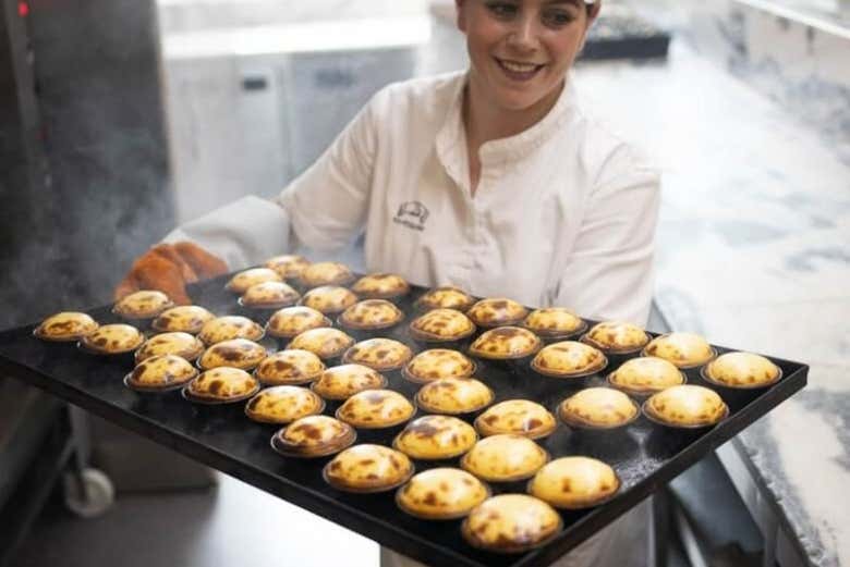 I pasteis de nata pronti per essere degustate
