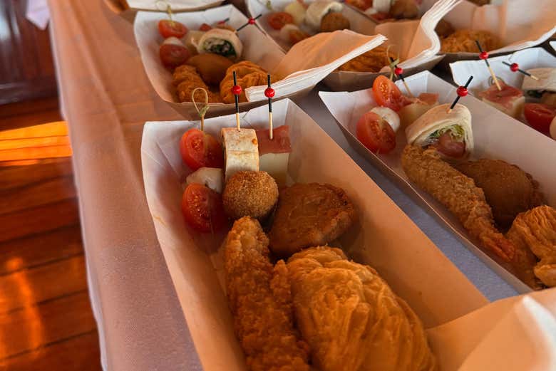 Un delicioso aperitivo que podréis tomar a bordo