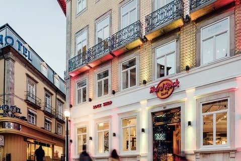 Facciata dell'Hard Rock Cafe Porto