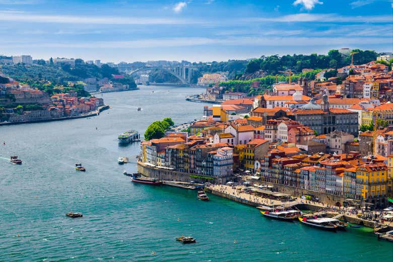 Vue panoramique de la rivière Douro