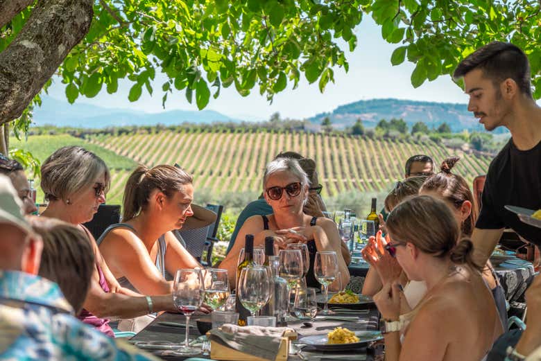 Déjeuner traditionnel dans les vignobles