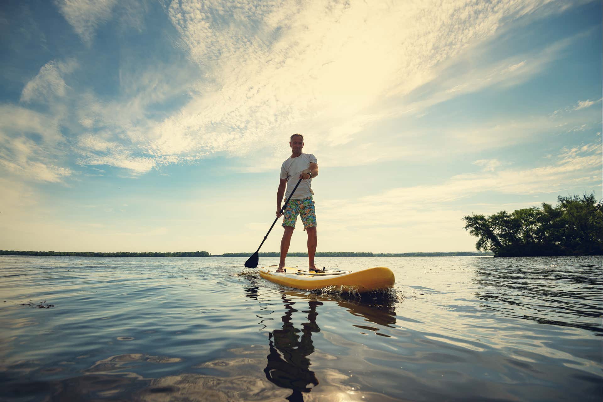 Paddle surf en el río Paiva