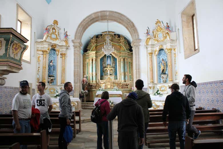 Interior de la ermita de Nossa Senhora da Póvoa