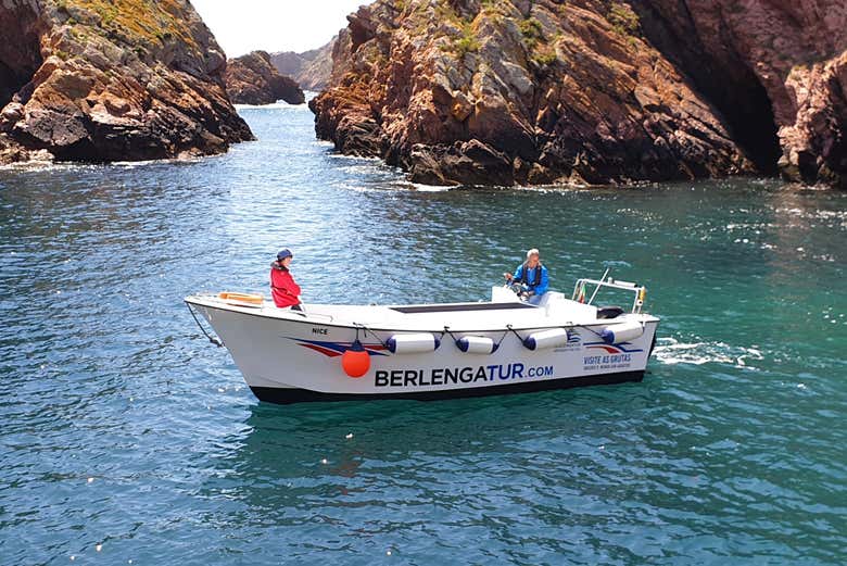 Barco en las Islas Berlengas