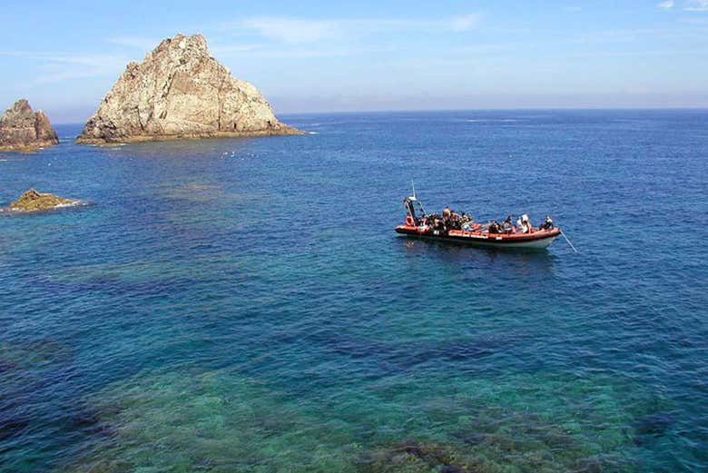 The boat on the trip